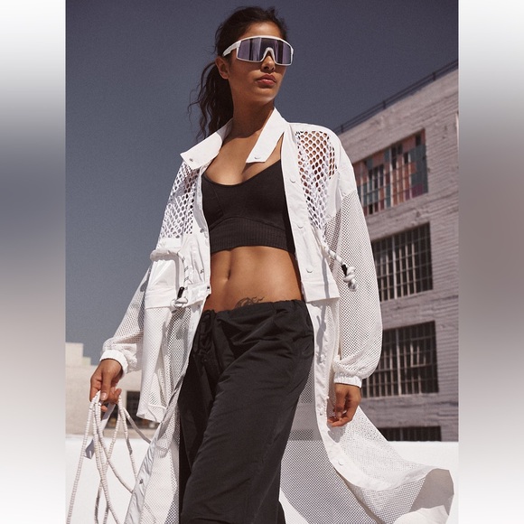 Free People Movement Under the Sea Mesh Maxi Parka - Picture 2 of 8